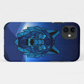 Geometric Blue Wolf Case-Mate iPhone Case (Achterkant (horizontaal))