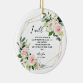 Geometric Blush Floral Moeder van de Groom Keramisch Ornament (Rechts)