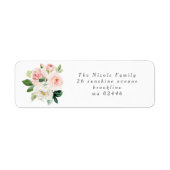 Geometric Blush Return Address Labels (Voorkant)
