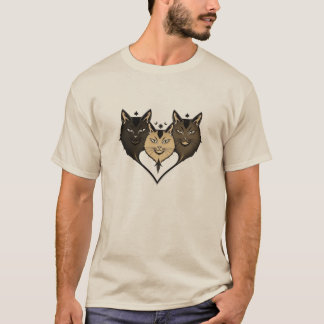Geometric Cat Trio T-shirt