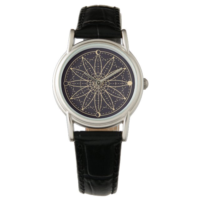 Geometric Celestial Pattern Horloge (Voorkant)
