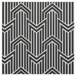 Geometric Chevron Art Deco Style Stof