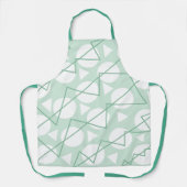 Geometric Chevron Stripes Pattern Kitchen Schort (Voorkant)