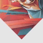 Geometric Chihuahua Dog Tissuepapier (Detail)
