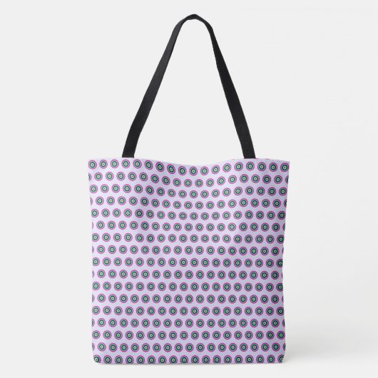 Geometric Circle Canvas tas – Stijlvol en veelzijd (Achterkant)