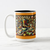 Geometric Coffee Design Mug (Gauche)