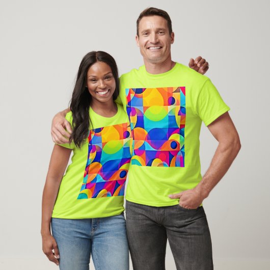Geometric Color Symphony T-shirt (Unisex)