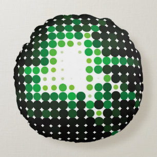 Geometric colorful vintage background. Abstract Rond Kussen