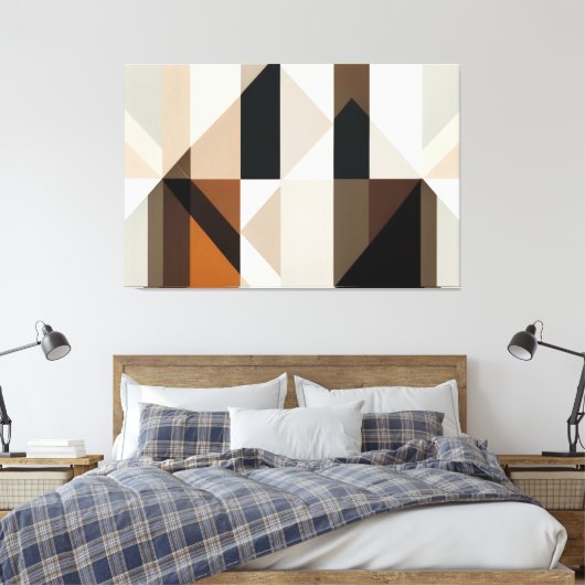 Geometric Confluence Canvas Afdruk (Insitu (Slaapkamer))