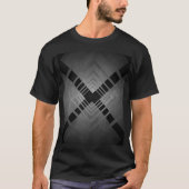 Geometric Cross Zwart Tshirt (Voorkant)