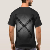 Geometric Cross Zwart Tshirt (Achterkant)