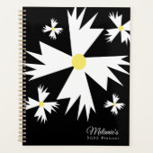 Geometric Daisy Floral Botanical Name Planner (Voorkant)