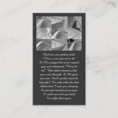Geometric Design God Saw You White Gray Visitekaartje (Voorkant)