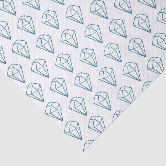 Geometric Diamond Gem Pattern Tissuepapier (Detail)