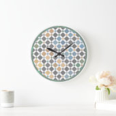 Geometric Diamond Pattern Wall Clock – Modern Alha Grote Klok (Huis)