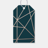 Geometric Diamond Weddenschap Hartelijk dank Cadeaulabel (Achterkant)