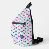 Geometric Dog Pattern Sling Bag (Rechterhoek)