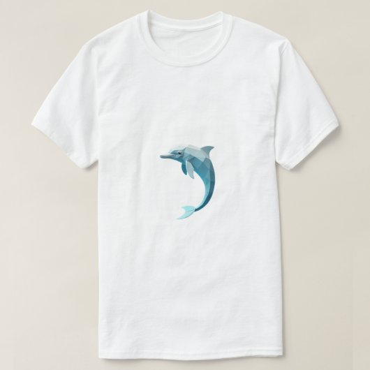 Geometric Dolphin T-shirt (Design voorkant)