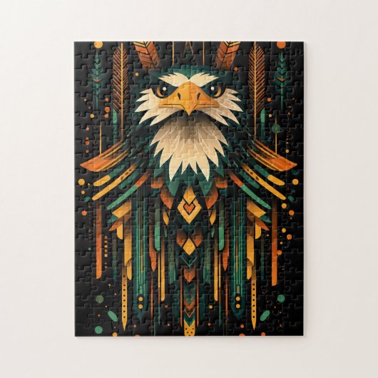 Geometric Eagle Illustration Legpuzzel (Verticaal)