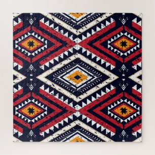 Geometric Ethnic Oriental: Traditional Seamless Legpuzzel