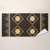 Geometric ethnic pattern seamless design (Serviette de bain)