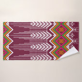 Geometric ethnic pattern traditional background, v (Serviette de bain)