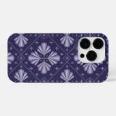 Geometric Flower Petals Abstract Repeat Pattern iPhone Hoesje (Achterkant horizontaal)