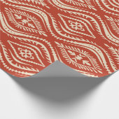 Geometric folklore ornament with waves. Oriental v Cadeaupapier (Hoek)