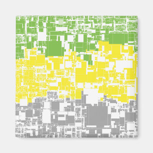 Geometric Funky Abstracte Lithromantische Pridevla Magneet