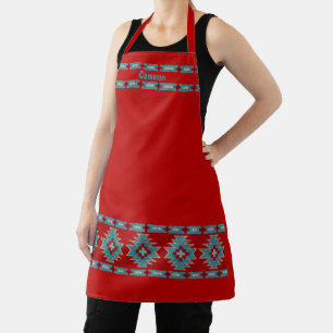 Geometric Geometric Gepersonalized Southwest Red & Schort