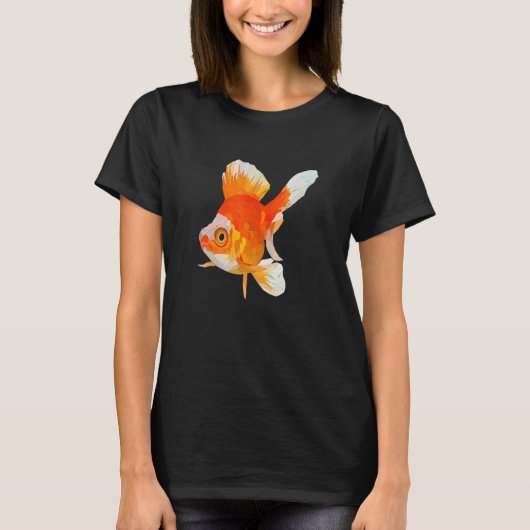 Geometric Gold Fish Pap Mam Man Girl Dag T-shirt (Voorkant)