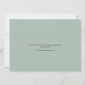 Geometric Gold Tropical Calligraphy Elopement Aankondiging (Achterkant)