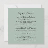 Geometric Gold Tropical Wedding Welcome Letter (Achterkant)
