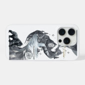 “Geometric Gorilla iPhone Case – Silver Jungle  (Verso Horizontal)
