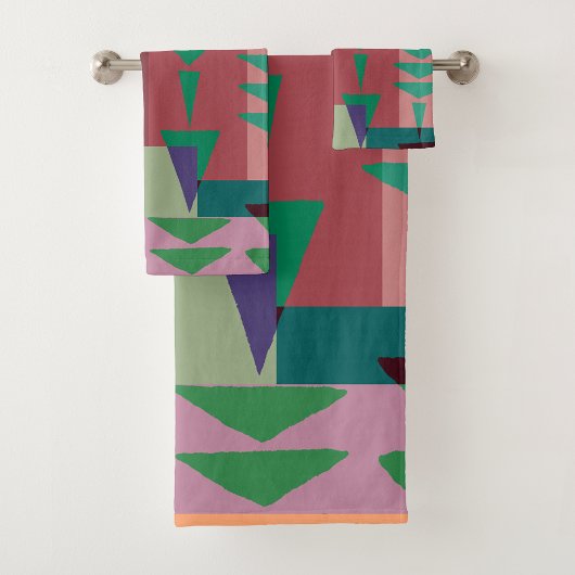  Geometric Graphic Motif Modern Trend  Bad Handdoek