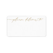 Geometric Greenery Wedding Collectie Adres Etiket (Voorkant)