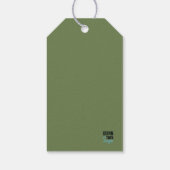 Geometric Greenery Wreath Cadeaulabel (Achterkant)