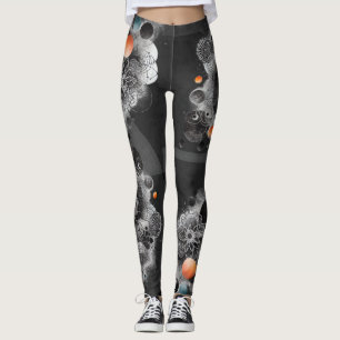Geometric Grid Funk, gedrukte Leggings
