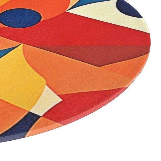 Geometric Harmony: Artful Design Snijplank (Hoek)