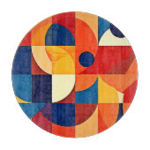 Geometric Harmony: Artful Design Snijplank (Voorkant)