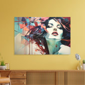 Geometric Harmony Canvas Afdruk (Insitu (Woonkamer))