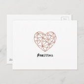 Geometric Heart Smiten Briefkaart (Voorkant / Achterkant)