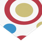 Geometric Kerstroodgroene zilver Gold Blue Lange Tafelloper (Hoek)