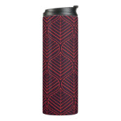 Geometric leaves seamless pattern. Abstract textur Thermosbeker (Gedraaid links)