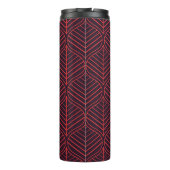 Geometric leaves seamless pattern. Abstract textur Thermosbeker (Achterkant)