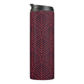 Geometric leaves seamless pattern. Abstract textur Thermosbeker (Geroteerd rechts)