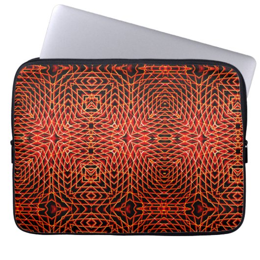 GEOMETRIC Line Pattern Laptop Sleeve (Voorkant)