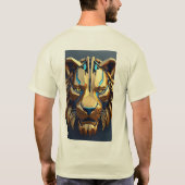 Geometric Lion Logo T-Shirt – Vet en modern (Achterkant)