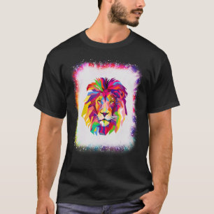 Geometric Lion Love R Dad Ma Boy Girl Tie Dye Ble T-shirt
