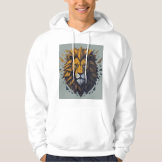 Geometric Lion Roar" T-shirt